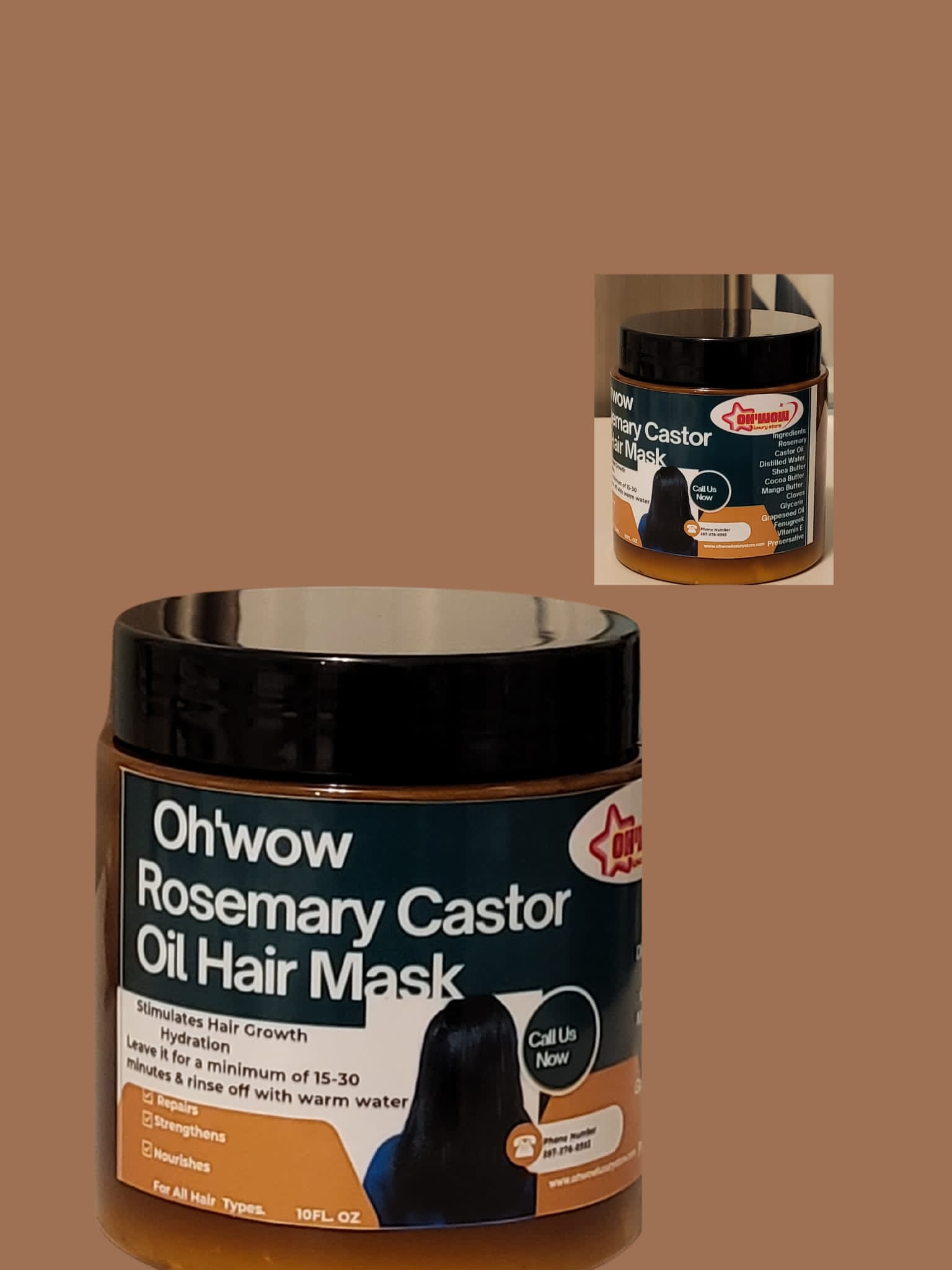 Rosemary Castor Oil Hair Mask / 10 oz